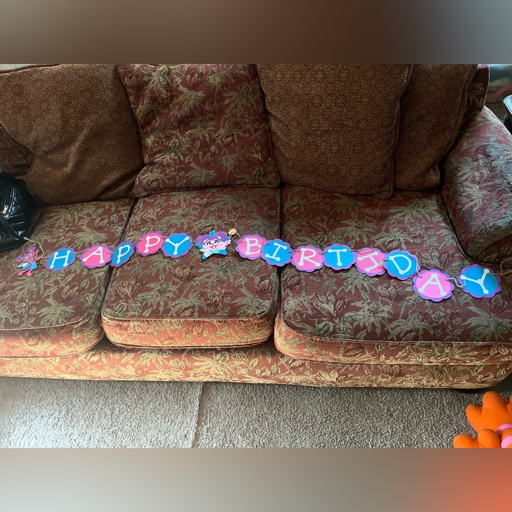 Sesame Street theme Abby cadabby happy birthday banner
